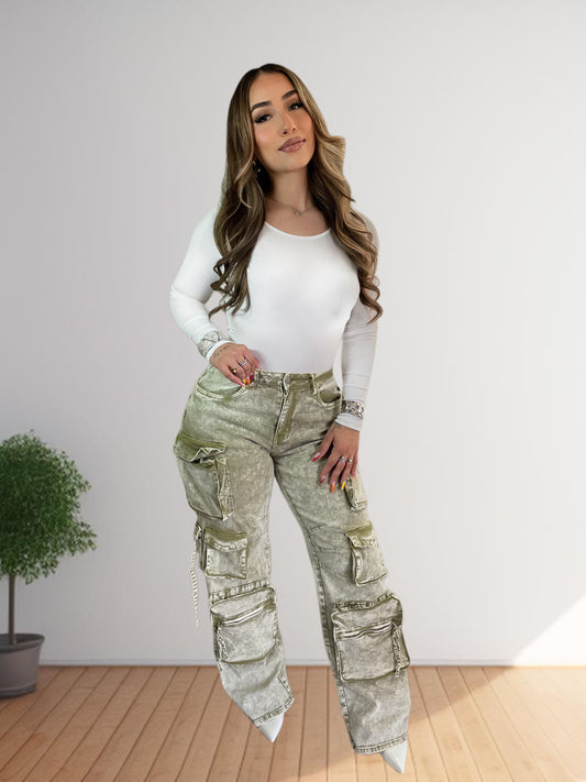 Green Cargo Pants